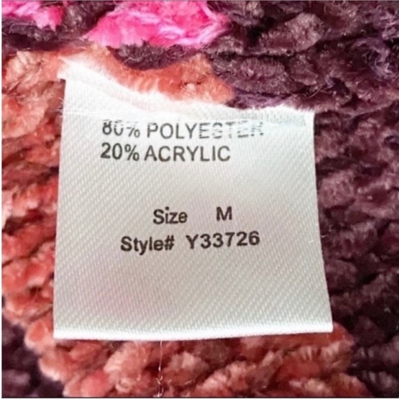 WOVEN HEART off the shoulder striped sweater M - Picture 7 of 10